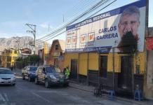 MOQUEGUA: ARROJAN ACEITE QUEMADO Y DEJAN IMITACIÃ“N DE PISTOLA EN LOCAL DE CANDIDATO REGIONAL