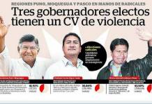 TRES GOBERNADORES ELECTOS TIENEN UN ANTECEDENTE DE VIOLENCIA