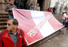 CUSCO: POBLADORES SALEN EN APOYO A FISCAL PÉREZ Y JUEZ CARHUANCHO