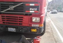 SAMEGUA: AMAGO DE INCENDIO DE CISTERNA BOLIVIANA QUE TRASLADABA 9000 LTS DE ALCOHOL FUÉ CONTROLADO POR LA COMPAÑÍA DE BOMBEROS
