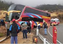 CUSCO: BUS SE DESPISTA EN LA RUTA HACIA LIMA