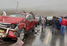 APURIMAC: TRIPLE CHOQUE DEJA UN MUERTO Y SIETE HERIDOS LA VÃA ABANCAY â€“ ANDAHUAYLAS