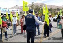 MOQUEGUA: AGRICULTORES DE TUMILACA REINICIARON HUELGA INDEFINIDA CONTRA MINERA QUELLAVECO