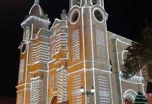 MOQUEGUA: ENCIENDEN LUCES DE CO CATEDRAL SANTO DOMINGO Y PREPARAN AMBIENTE NAVIDEÃ‘O