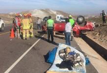 AREQUIPA: VUELCO DE CAMIONETA DEJA VARIOS HERIDOS EN LA ANTIGUA VÃA A CERRO VERDE