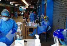 MOQUEGUA: GOBIERNO REGIONAL REALIZÃ“ PRUEBAS RÃPIDAS A COMERCIANTES DE CENTROS DE ABASTOS EN SEGUNDO DÃA CONSECUTIVO