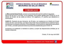 MOQUEGUA: OMATEÃ‘A DE 23 AÃ‘OS QUE LLEGÃ“ DE TACNA, ES PORTADORA DEL COVID-19