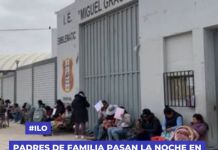 Padres de Familia Pasan la Noche en el Exterior de Colegio para Asegurar Vacantes