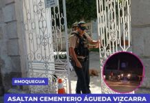 MOQUEGUA: ASALTAN CEMENTERIO ÃGUEDA VIZCARRA DE ÃNGULO, GUARDIÃN FUE ENCAÃ‘ONADO Y MANIATADO