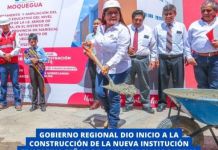 MOQUEGUA: GOBIERNO REGIONAL DIO INICIO A LA CONSTRUCCIÃ“N DE LA NUEVA INSTITUCIÃ“N EDUCATIVA SEÃ‘OR DE LOCUMBA