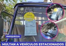 MOQUEGUA: MULTAN A VEHÃCULOS ESTACIONADOS EN ZONAS RESTRINGIDAS COMO LA CALLE ÃNCASH