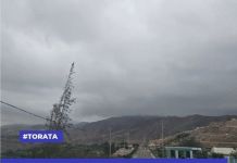 MOQUEGUA: NEBLINA Y RIESGO DE LLUVIAS INTENSAS EN EL DISTRITO DE TORATA