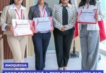 MOQUEGUA: GORE RECONOCIÃ“ A TRES ESTUDIANTES QUE DESTACARON EN EL â€œPARLAMENTO ESCOLARâ€