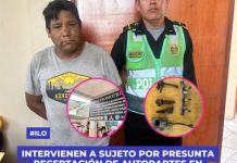 MOQUEGUA: INTERVIENEN A SUJETO POR PRESUNTA RECEPTACIÃ“N DE AUTOPARTES EN OPERATIVO EN PAMPA INALÃMBRICA, ILO