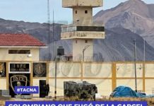 TACNA: COLOMBIANO QUE FUGÃ“ DE LA CARCEL DE SAMEGUA SE MATA EN CHALLAPALCA
