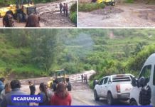 MOQUEGUA: MUNICIPALIDAD DE CARUMAS REALIZA LIMPIEZA DE VÃA TRAS HUAYCO QUE INTERRUMPIÃ“ EL TRÃNSITO