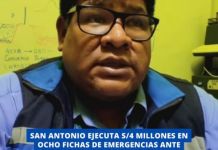 MOQUEGUA: SAN ANTONIO EJECUTA S/4 MILLONES EN OCHO FICHAS DE EMERGENCIAS ANTE LLUVIAS