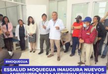MOQUEGUA: ESSALUD MOQUEGUA INAUGURA NUEVOS AMBIENTES PARA MEDICINA FÃSICA Y REHABILITACIÃ“N