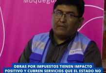 MOQUEGUA: OBRAS POR IMPUESTOS TIENEN IMPACTO POSITIVO Y CUBREN SERVICIOS QUE EL ESTADO NO ATIENDE, DESTACA ESPECIALISTA