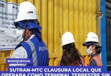 MOQUEGUA: SUTRAN-MTC CLAUSURA LOCAL QUE OPERABA COMO TERMINAL TERRESTRE SIN CONTAR CON LA AUTORIZACIÃ“N RESPECTIVA