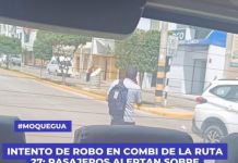 MOQUEGUA: INTENTO DE ROBO EN COMBI DE LA RUTA 27