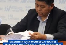 MOQUEGUA: VECINOS REPRUEBAN GESTIÃ“N DEL ALCALDE DE MARISCAL NIETO, JOHN LARRY COAYLA, POR FALTA DE OBRAS