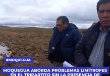 MOQUEGUA: SE ABORDÃ“ PROBLEMAS LIMÃTROFES EN EL TRIPARTITO SIN LA PRESENCIA DE AUTORIDADES DE PUNO Y AREQUIPA