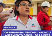 MOQUEGUA: GOBERNADORA REGIONAL ANUNCIA LANZAMIENTO OFICIAL DE LA BECA ESPERANZA JOVEN 2025