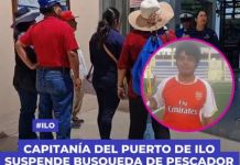 MOQUEGUA: CAPITANÃA DEL PUERTO DE ILO SUSPENDE BUSQUEDA DE PESCADOR DESAPARECIDO EN ALTAMAR