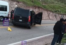 MOQUEGUA: ACCIDENTE DE TRANSITO EN EL SECTOR DE CRUZ PATA EN EL DISTRITO DE TORATA