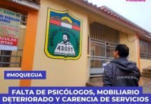 MOQUEGUA: FALTA DE PSICÃ“LOGOS, MOBILIARIO DETERIORADO Y CARENCIA DE SERVICIOS BÃSICOS EN COLEGIOS ALTO ANDINOS DE LA REGIÃ“N