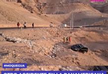 MOQUEGUA: OTRO ACCIDENTE EN LA PANAMERICANA AL INGRESO DEL VALLE
