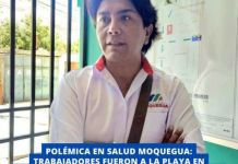 MOQUEGUA: TRABAJADORES FUERON A LA PLAYA EN HORARIO LABORAL Y NO RECUPERARÃN HORAS