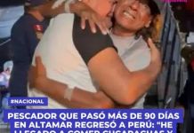 PESCADOR QUE PASÃ“ MÃS DE 90 DÃAS EN ALTAMAR REGRESÃ“ A PERÃš: "HE LLEGADO A COMER CUCARACHAS Y PÃJAROS. NO QUERÃA MORIR"