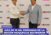 MOQUEGUA: MÃS DE 16 MIL PERSONAS DE LA REGIÃ“N MOQUEGUA RECIBIERON ORIENTACIÃ“N EN MATERIA LABORAL POR LA SUNAFIL