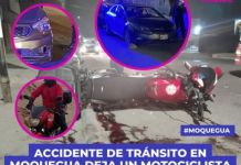 MOQUEGUA: ACCIDENTE DE TRÃNSITO DEJA UN MOTOCICLISTA FALLECIDO