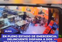 LIMA: EN PLENO ESTADO DE EMERGENCIA: DELINCUENTE DISPARA A DOS TRABAJADORAS DE UNA POLLERÃA EN EL AGUSTINO