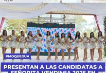 MOQUEGUA: PRESENTAN A LAS CANDIDATAS A SEÃ‘ORITA VENDIMIA 2025