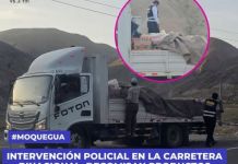 MOQUEGUA: DECOMISAN PRODUCTOS PRESUNTAMENTE DE CONTRABANDO
