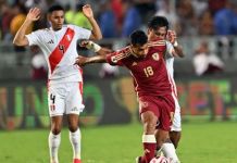 PERÃš PERDIÃ“ 1-0 ANTE VENEZUELA POR LA FECHA 14 DE LAS ELIMINATORIAS SUDAMERICANAS