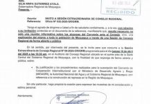 MOQUEGUA: CONSEJO REGIONAL INVITA A GOBERNADORA REGIONAL A SESIÃ“N DE CONSEJO REGIONAL PARA INFORMAR SOBRE EL CONVENIO CON MIDAGRI