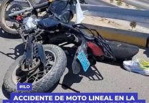 ILO: ACCIDENTE DE MOTO LINEAL EN LA BAJADA DE ENACE DEJA UN HERIDO