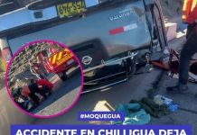 MOQUEGUA: ACCIDENTE EN CHILLIGUA DEJA UNA PERSONA FALLECIDA