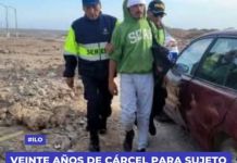 ILO: VEINTE AÃ‘OS DE CÃRCEL PARA SUJETO POR ASESINAR A ANCIANO DE 81 AÃ‘OS