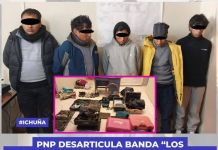 ICHUÃ‘A: PNP DESARTICULA BANDA â€œLOS LECHUCEROS DE LA QUEBRADAâ€ IMPLICADA EN HURTO AGRAVADO