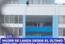 LIMA: MUJER SE LANZA DESDE EL ÃšLTIMO PISO DEL HOSPITAL REBAGLIATI