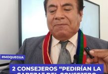 MOQUEGUA: 2 CONSEJEROS â€œPEDIRÃAN LA CABEZAâ€ DEL CONSEJERO DELEGADO NOGUERA