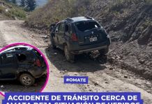 OMATE: ACCIDENTE DE TRÃNSITO CERCA DE AMATA DEJA SITUACIÃ“N DE HERIDOS AÃšN DESCONOCIDA
