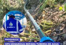 MOQUEGUA: EPS REPARA TUBERÃA DE AGUA POTABLE DAÃ‘ADA POR INCENDIOS FORESTALES