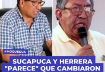 MOQUEGUA: SUCAPUCA Y HERRERA "PARECE" QUE CAMBIARON LA PAZ POR LA GUERRA